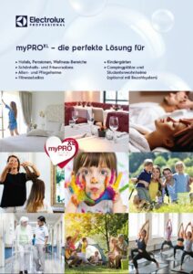 Finden Sie Verkaufsunterlagen für die myPRO Classic Serie von Electrolux Professional