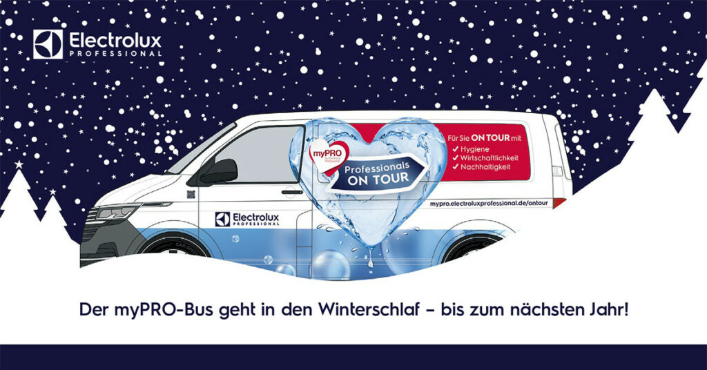 myPRO Roadshow – für Sie auf Tour mit Geräten von Electrolux Professional