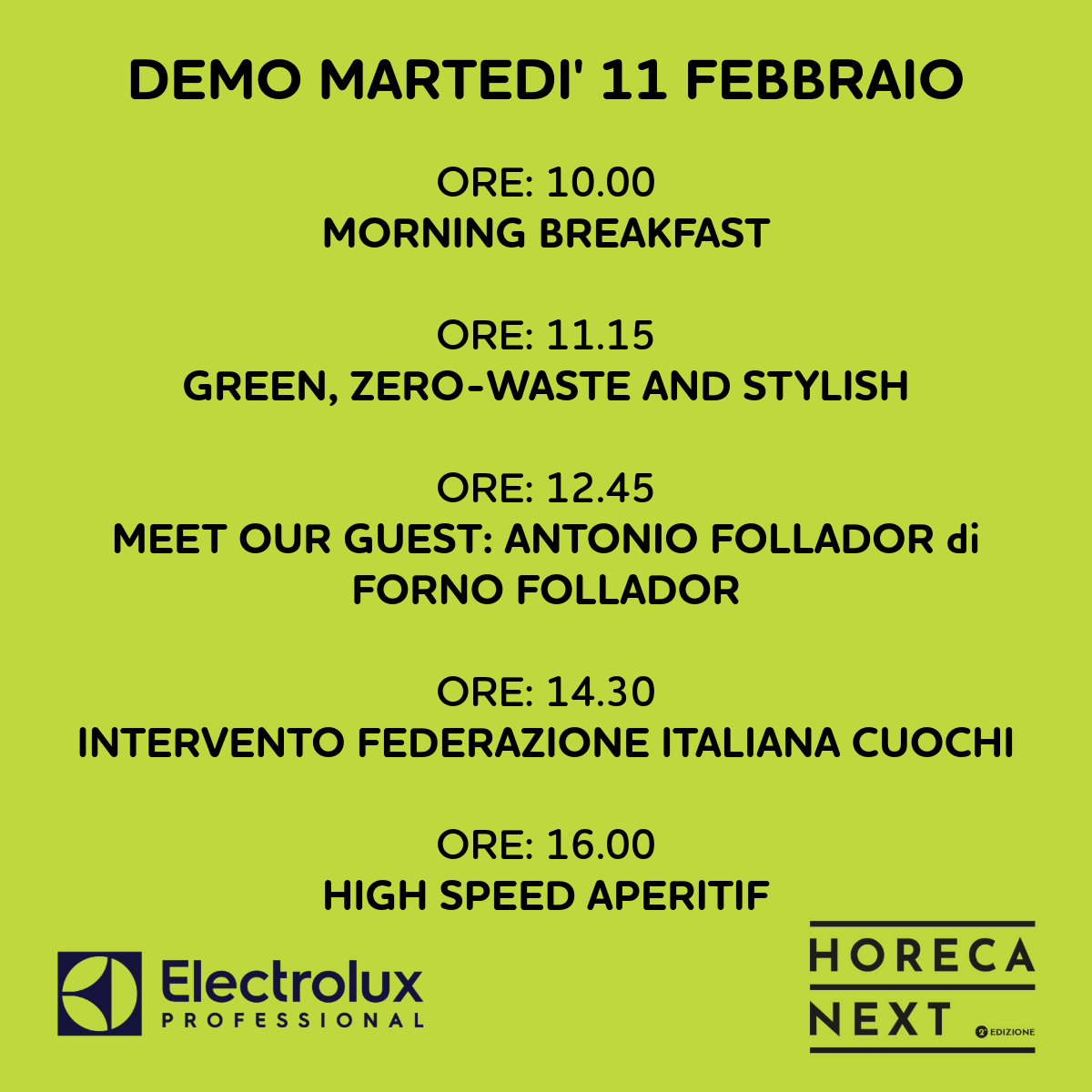 Horeca Next 2025_demo martedì 11 febbraio